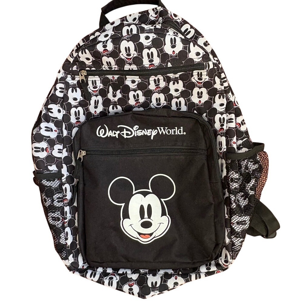 Disney Parks Mickey Mouse Backpack Unisex OS Black White